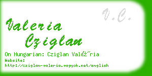 valeria cziglan business card